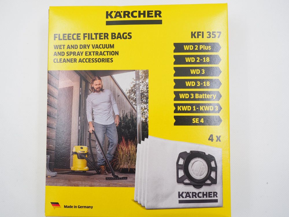 15 Staubsaugerbeutel Für Kärcher A 2204 – 2-lagig Papier, Kompatibel Mit Vielen Modellen