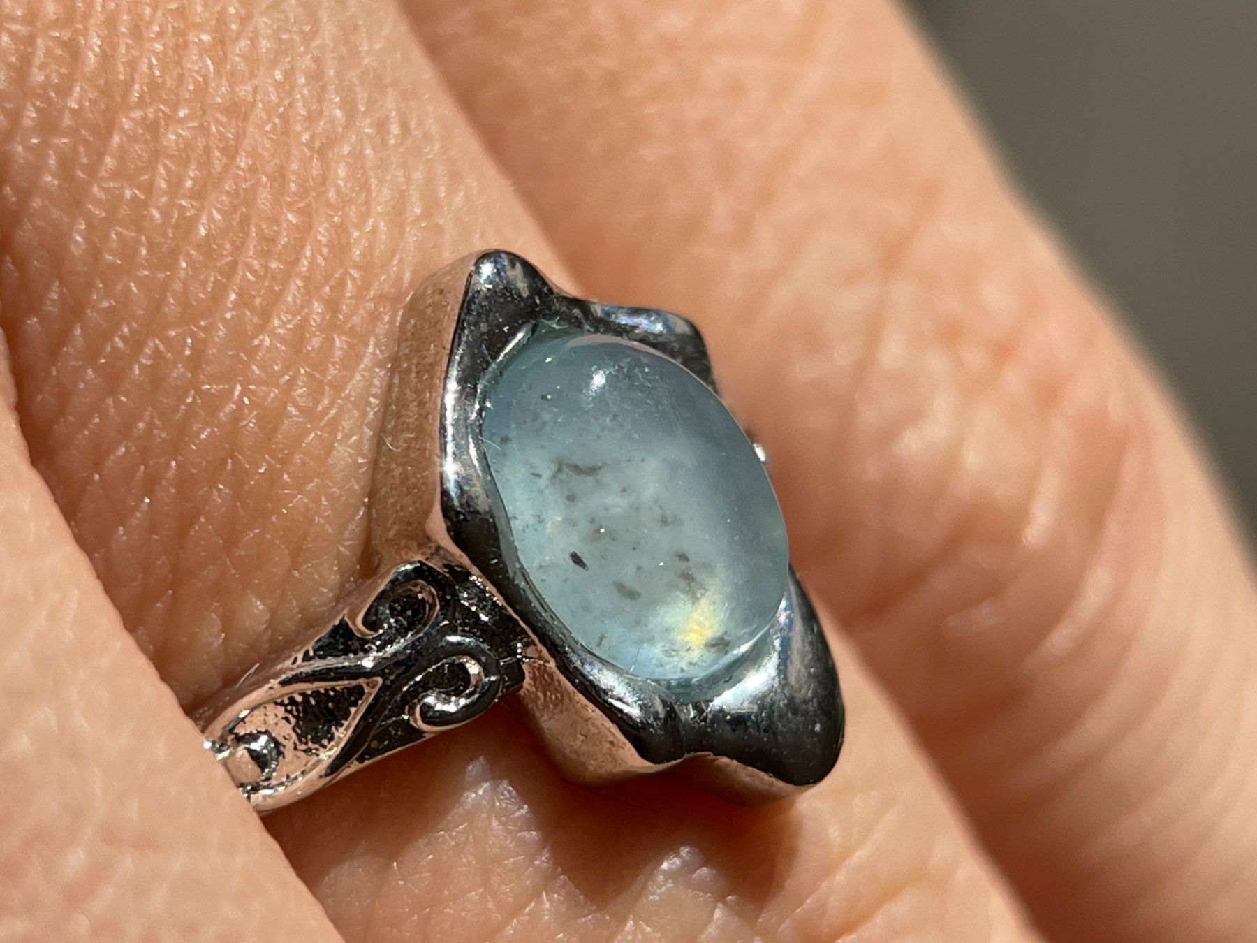 Bagues: 100 % echte rAquamarin-Ring – Edelsteinring – Neuf avec emballage d'origine à Schiers par sisikristall 6