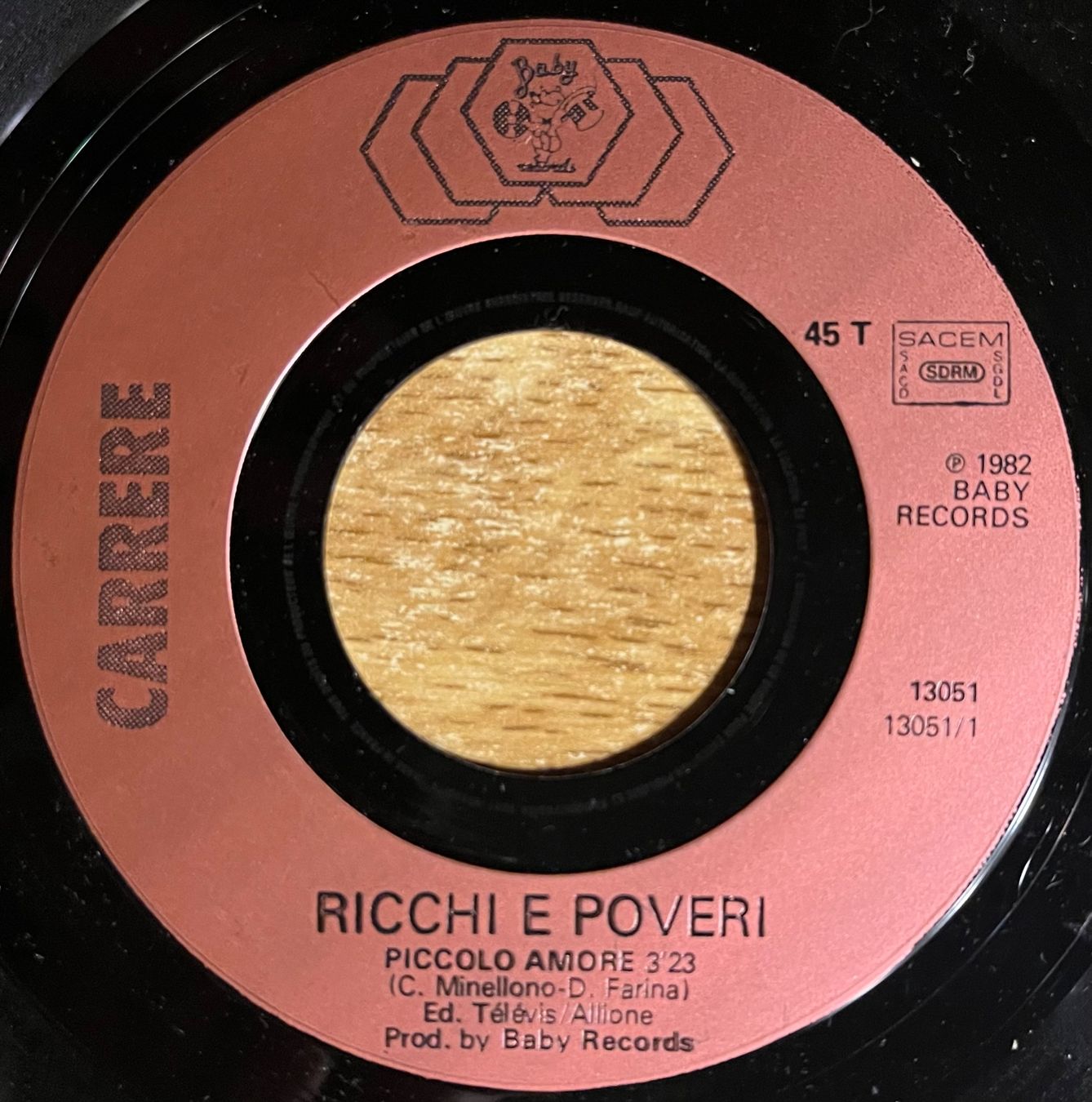 Dischi in vinile: RICCHI & POVERI - PICCOLO AMORE – Usato da Bussigny venduto da vinyl-pas-cher 2