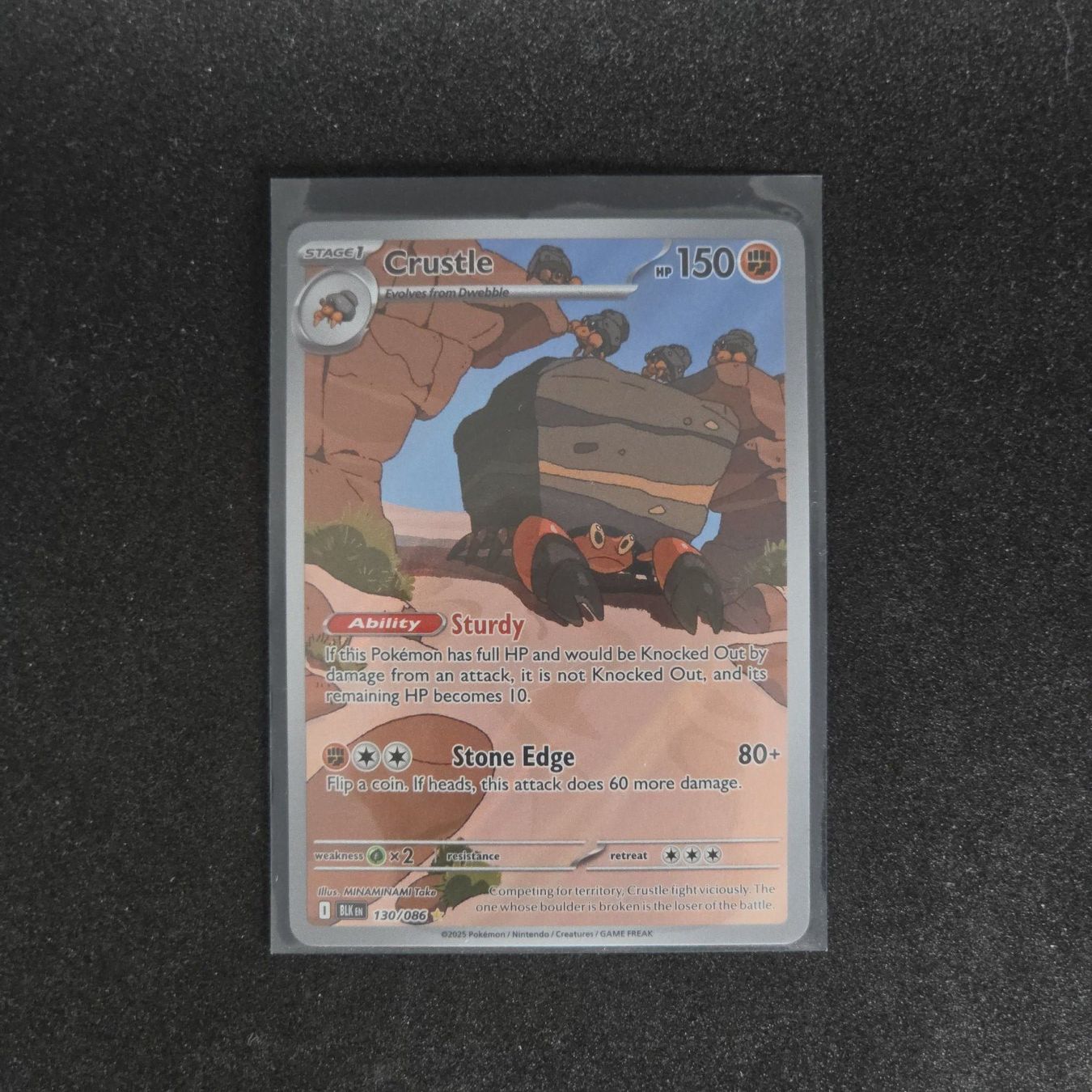 Pokémon Sammelbilder & Trading cards: Crustle (BLK 130) – Neu (gemäss Beschreibung) aus St. Gallen von CardZelo