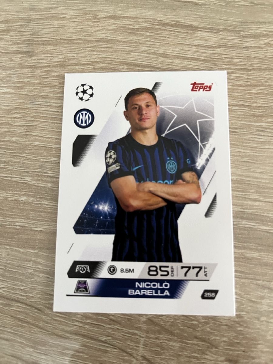 Topps Champions League Karte - Nicolo Barella Inter Mailand (Neu ...