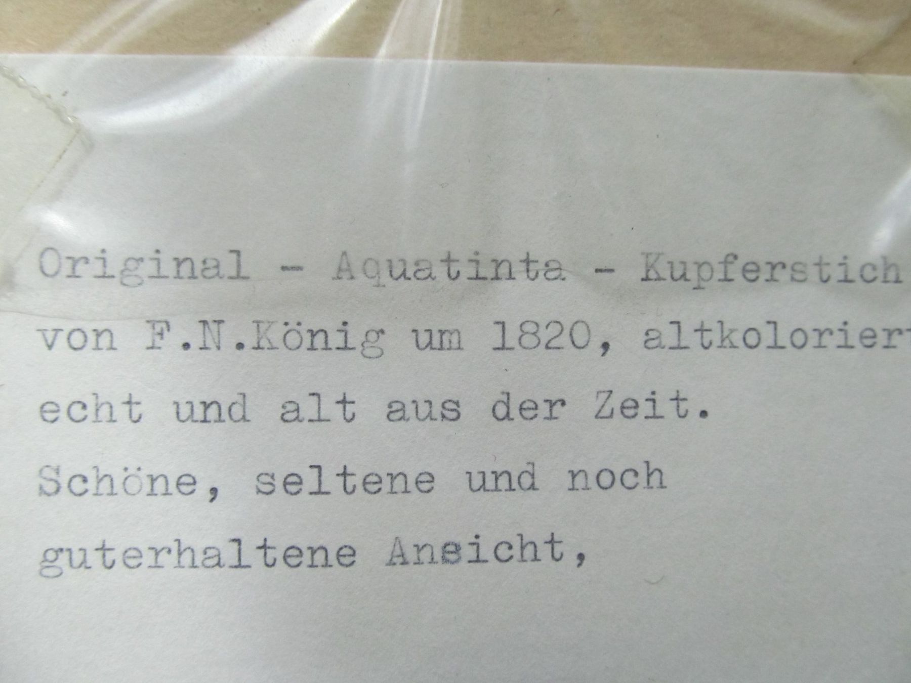 Incisioni: Original  Aquatinta - Kupferstiche  1820 – Usato da Hergiswil NW venduto da Panda1990 3