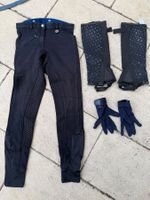 Reithose Gr. XS Handschuhe und Reitgamaschen