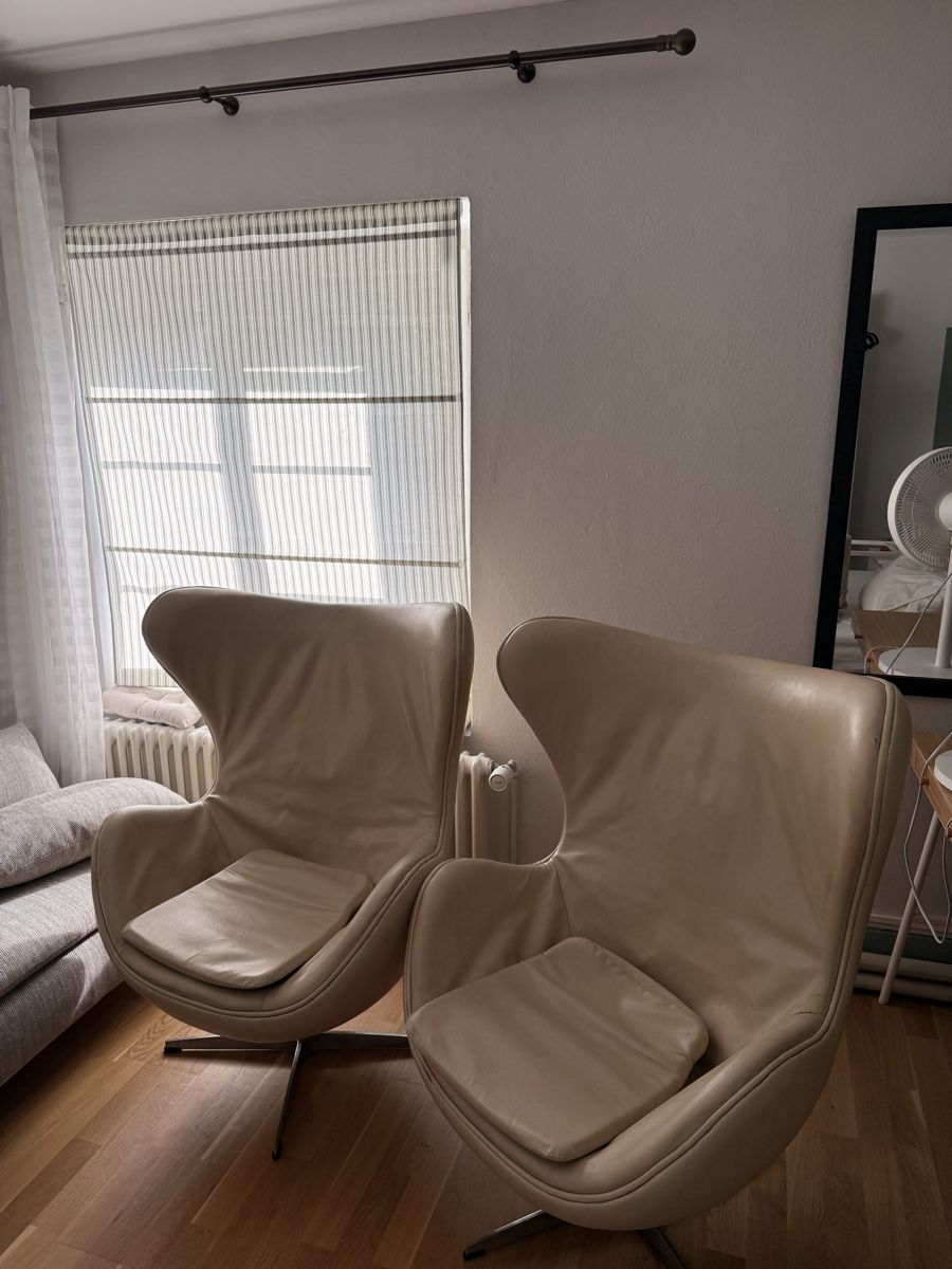 Fritz Hansen Poltrone: 2x Egg Chairs – Usato da Coinsins venduto da qui_kl77
