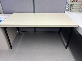 Bürotisch 164/88 cm, beige