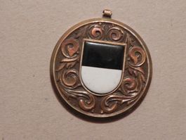 Medaille Schweiz Wappen Fahne  ca. 1975 Kanton Freiburg FR