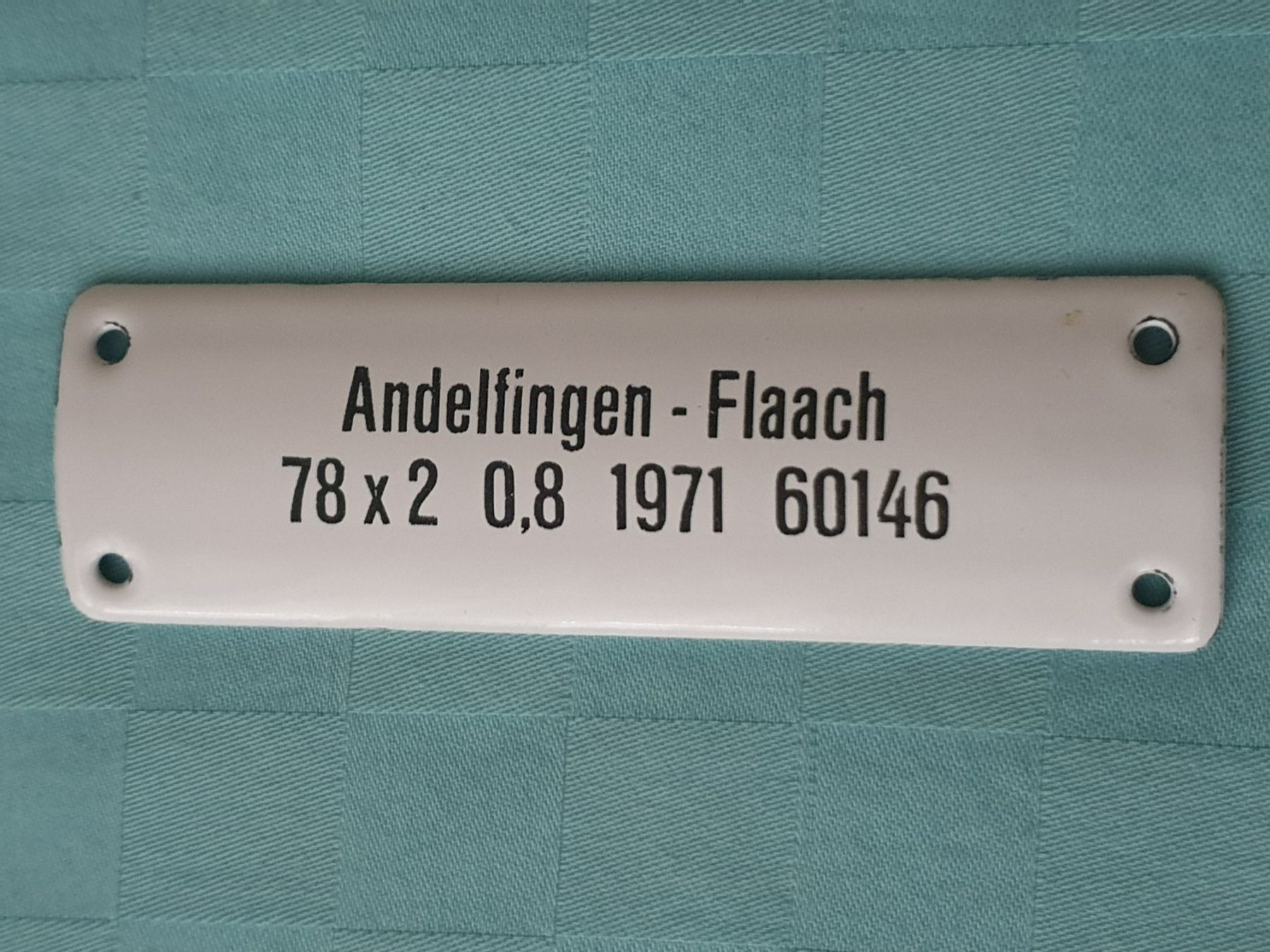 Insegne: Emailschild Andelfingen - Flaach – Usato da Mörschwil venduto da spirspi
