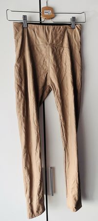 Damen Leggings in Lederoptik hellbraun guter Zustand