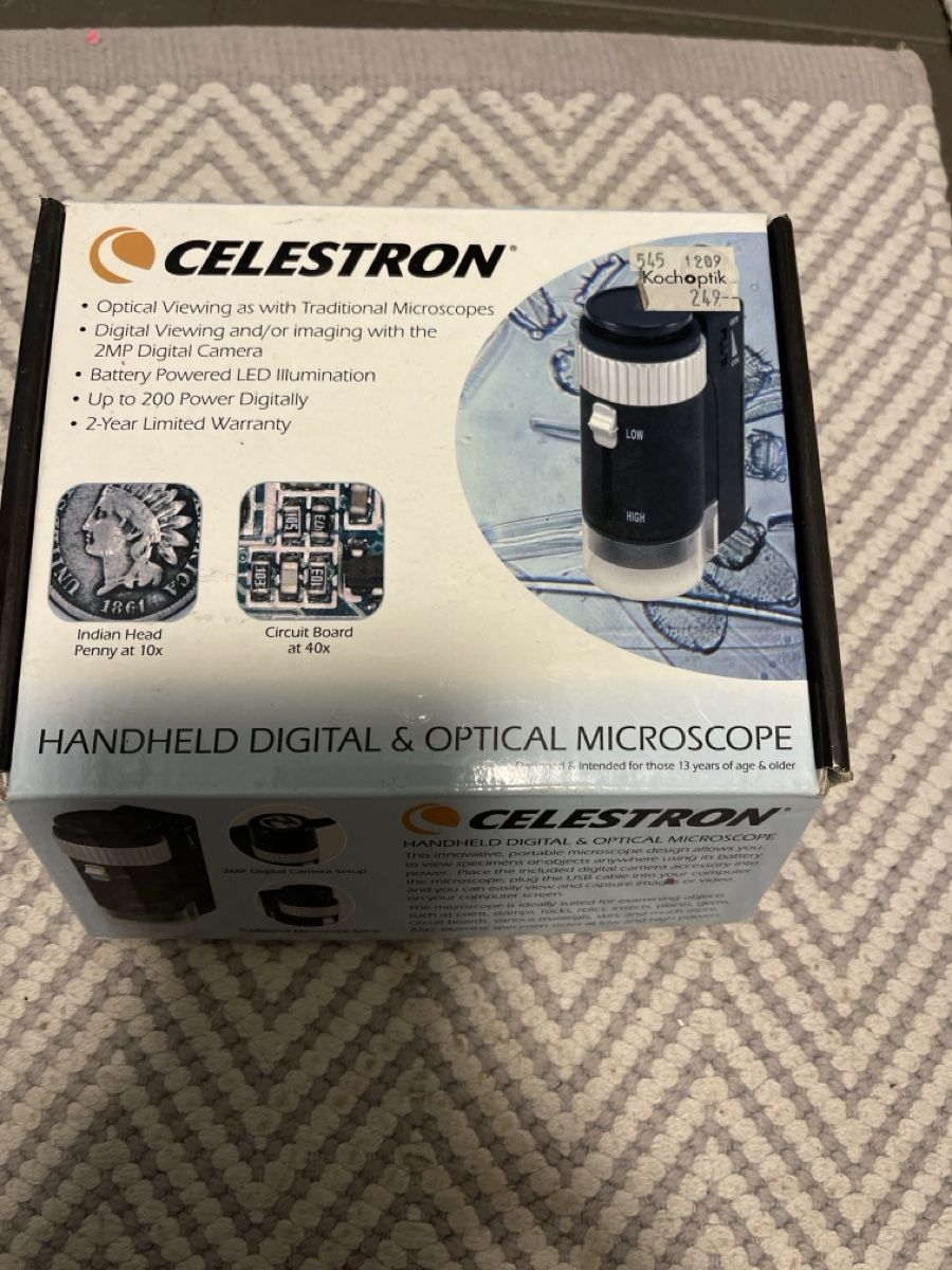 Celestron Mikroskopie: Celestron Handmikroskop Digital & Optisch – Gebraucht aus Zürich von Belisimo