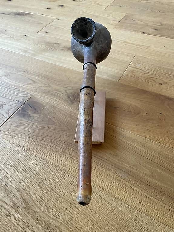 Skulpturen & Statuen: Altes ethnografisches Objekt / Pfeife auf Sockel – Gebraucht aus Häfelfingen von JeremiasR 3