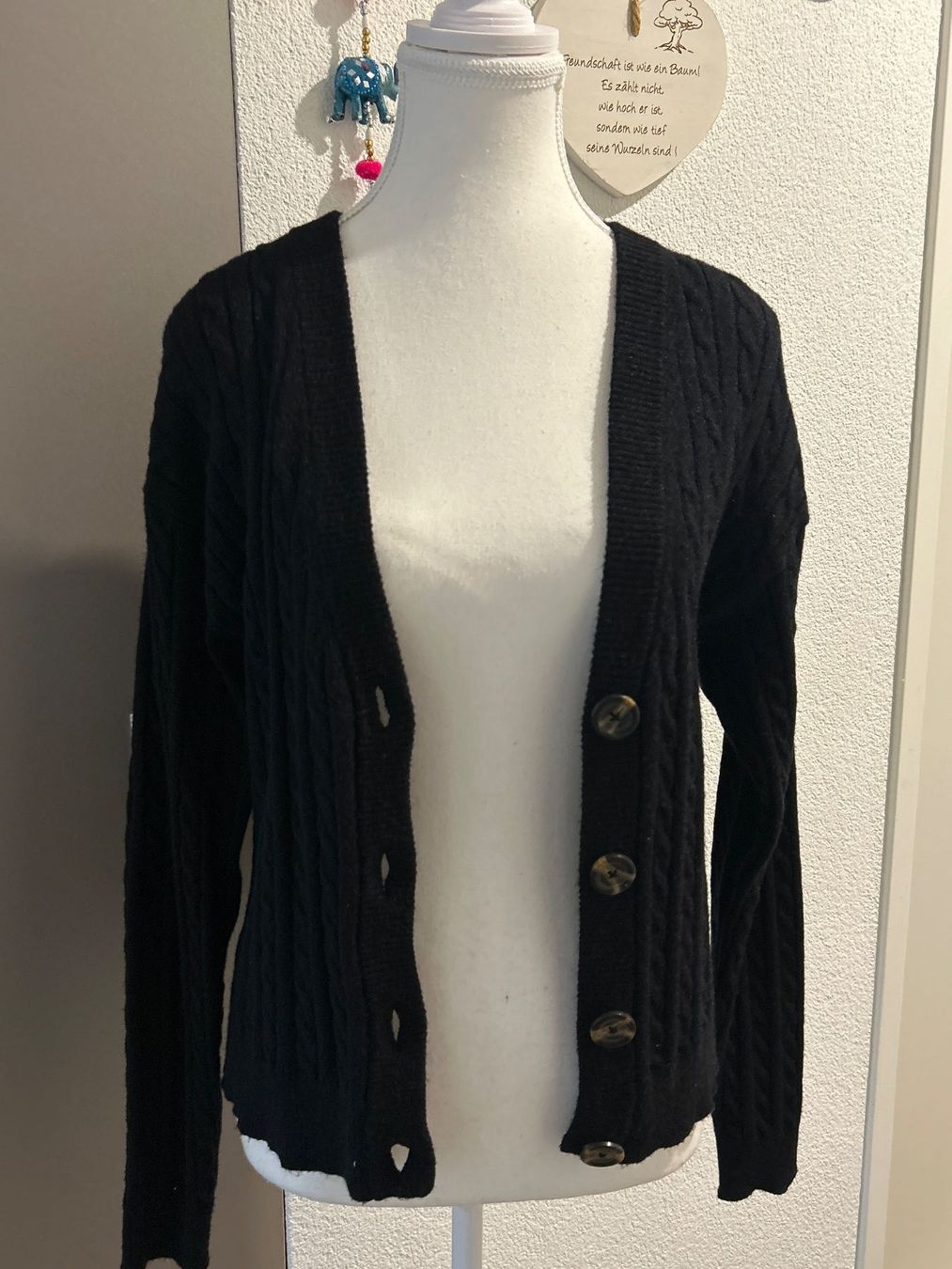 Giacche: Strickjacke schwarz von Chicoreé Gr. L – Usato da Brunnen venduto da Nala2929 3