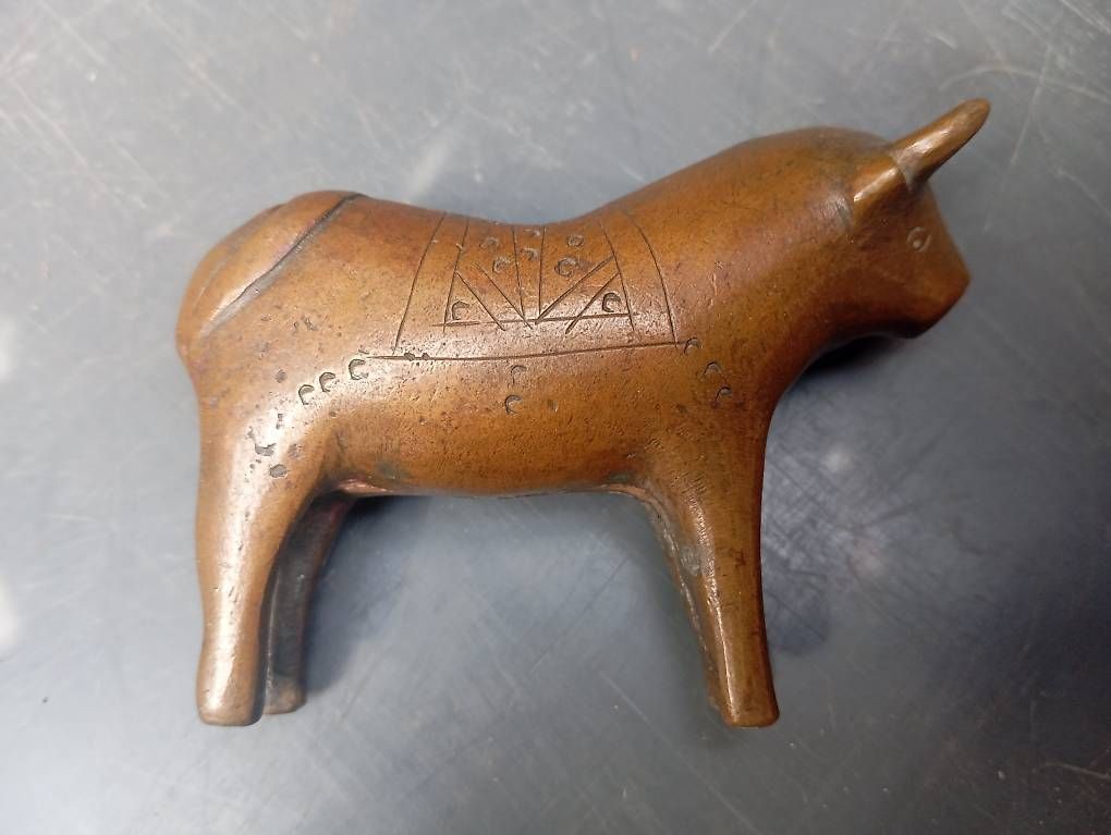 Figuren: Bronzestier Figur , Bolivien,antik – Gebraucht aus Basel von Petergunn