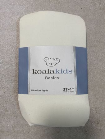 Neue Koala Kids Microfaser Strumpfhose Gr. 3T-4T Elfenbein
