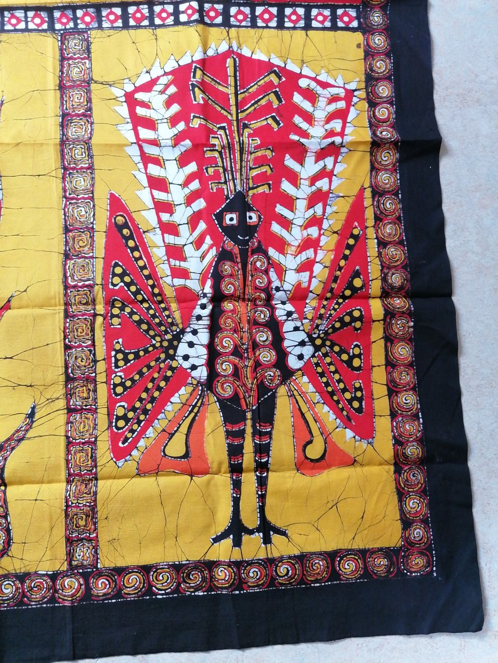 Poster & Bilder: Stoffbild Batiktechnik 75 x 122 cm / Neu – Neu (gemäss Beschreibung) aus Klingnau von vollmond36 3