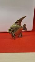 Retro Vintage Fisch-Figur in Goldoptik, toll erhalten 🐠