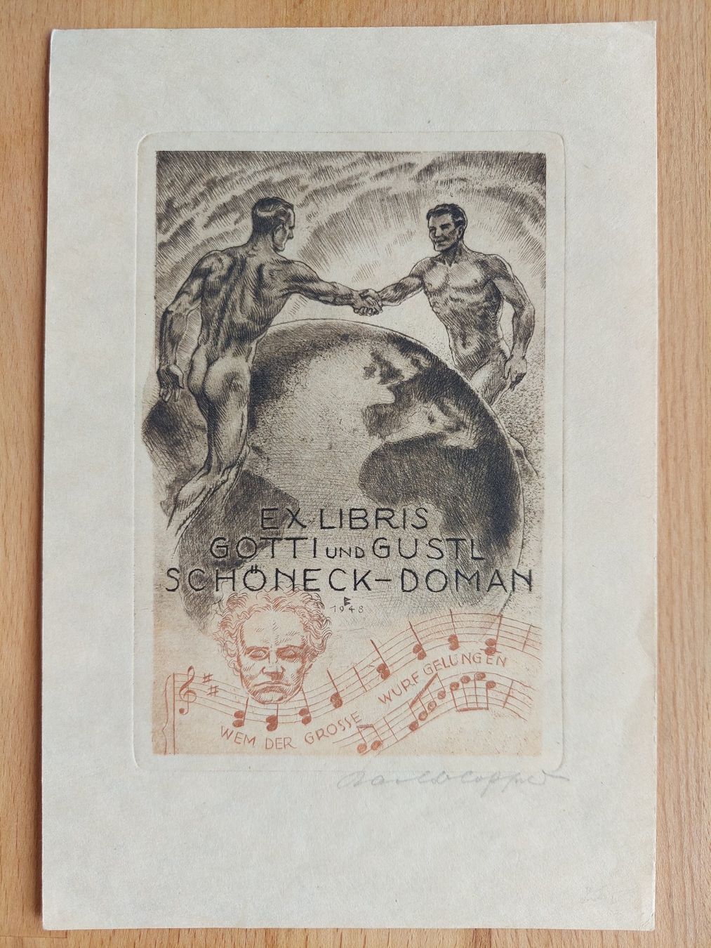 Dipinti: Exlibris Karl Blossfeld - Original Radierung signiert – Usato da Obfelden venduto da Exlibris-Art