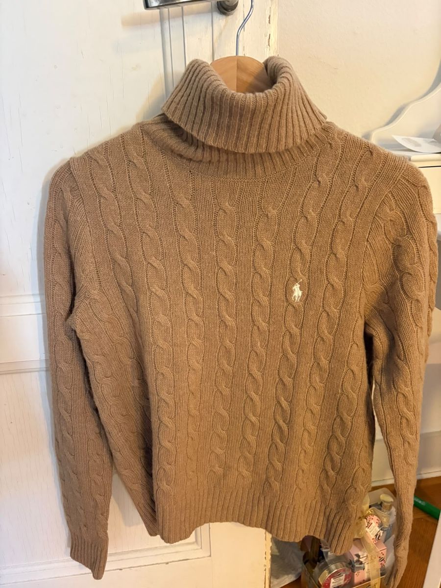 Polo Ralph Lauren Maglioni & Felpe: Pull Col Roulé Polo Ralph Lauren Torsadé T.M beige – Usato da Carouge GE venduto da Valou1976
