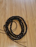 Obsidian facettiert 3mm. Strang