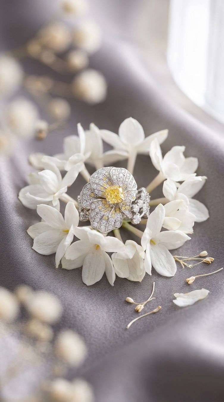 Anelli: Bague Fleur de Soleil – Nuovo e nell'imballaggio originale da St-Maurice venduto da Sandrinette123 3