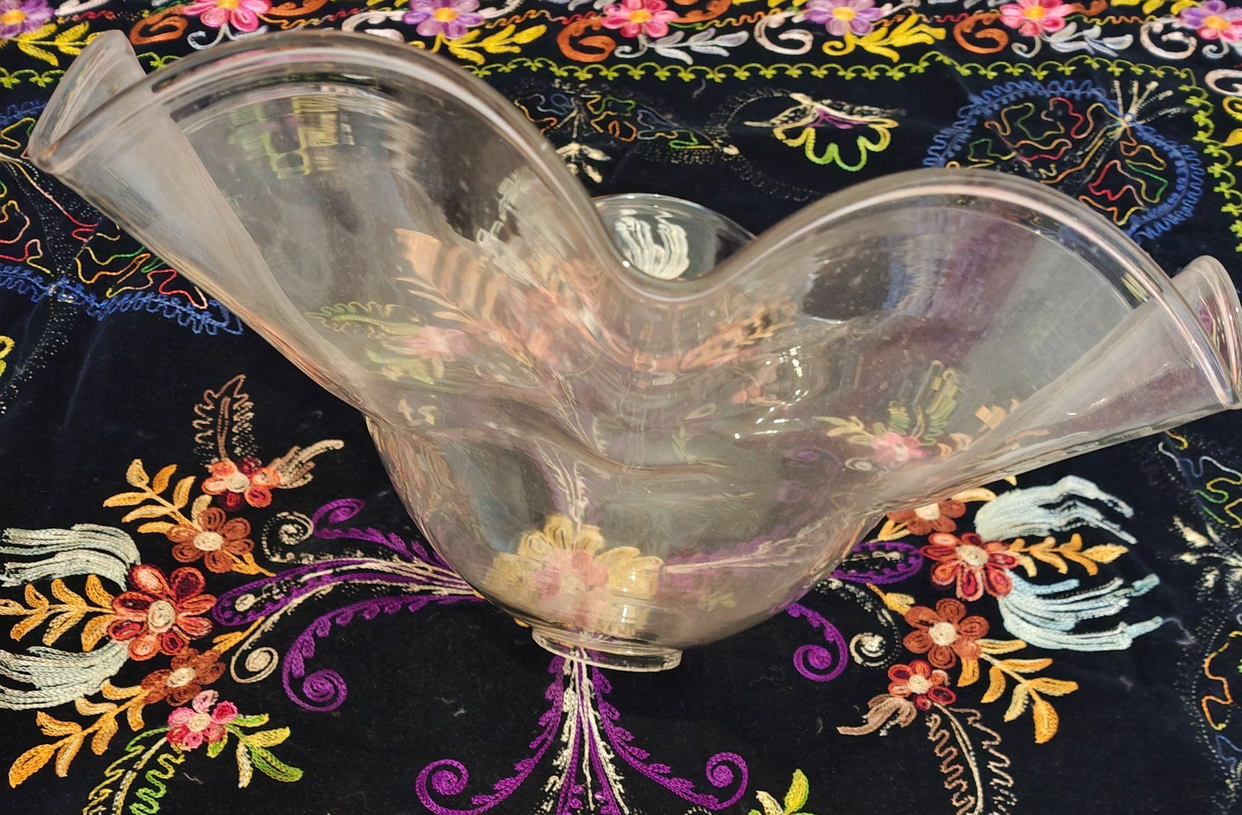 Lampadari & plafoniere: Vintage Hängelampenschirm aus Glas – Usato da Schaffhausen venduto da sim_j822 2