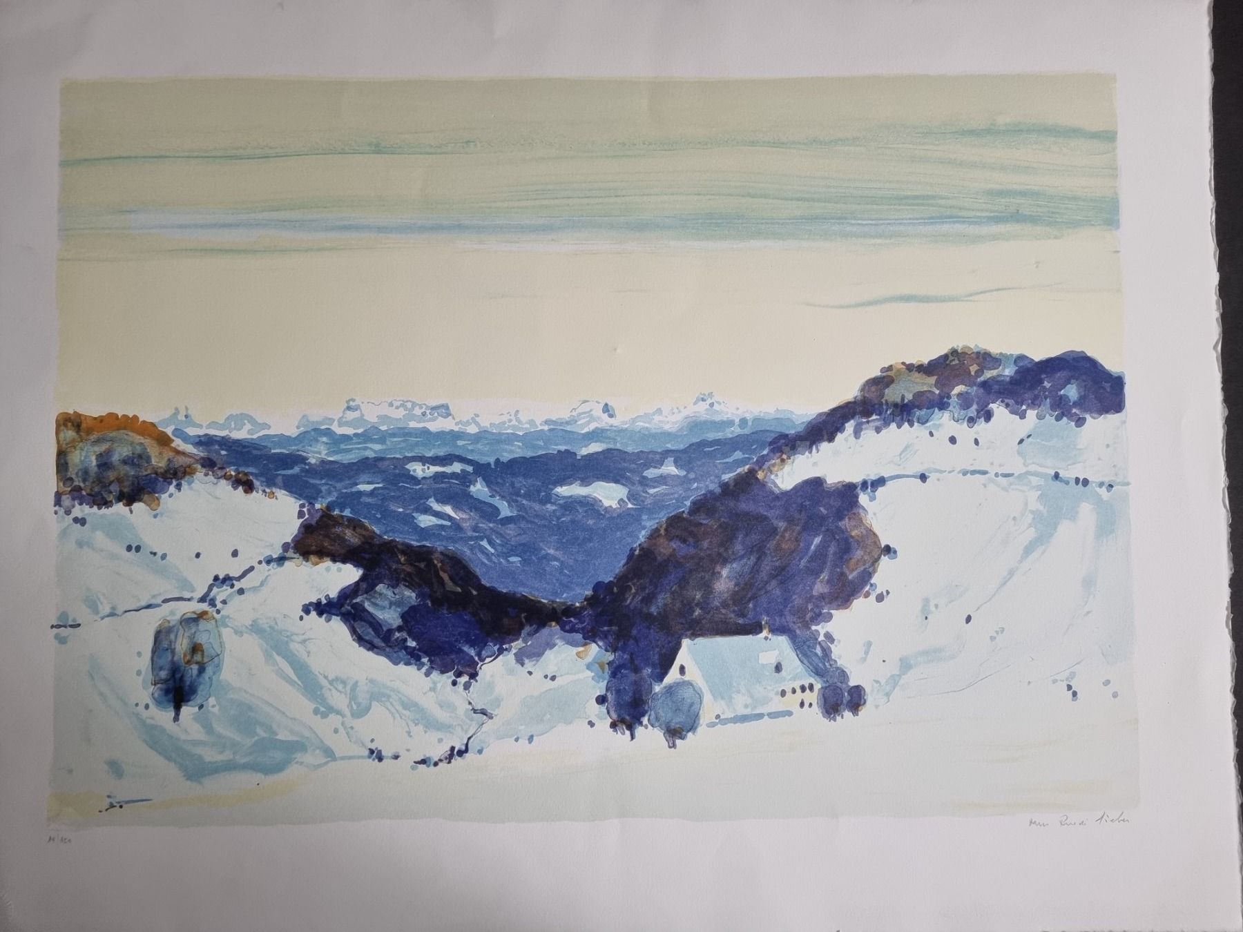 Grafica & Litografie: HANS-RUEDI SIEBER LITHOGRAPHIE SIGNIERT NUMMERIERT – Usato da Gersau venduto da grafik-kunst