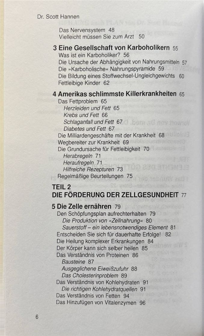 Libri: Hannen Scott, Heilung nach Plan – Nuovo (secondo la descrizione) da Sarnen venduto da Livres 3