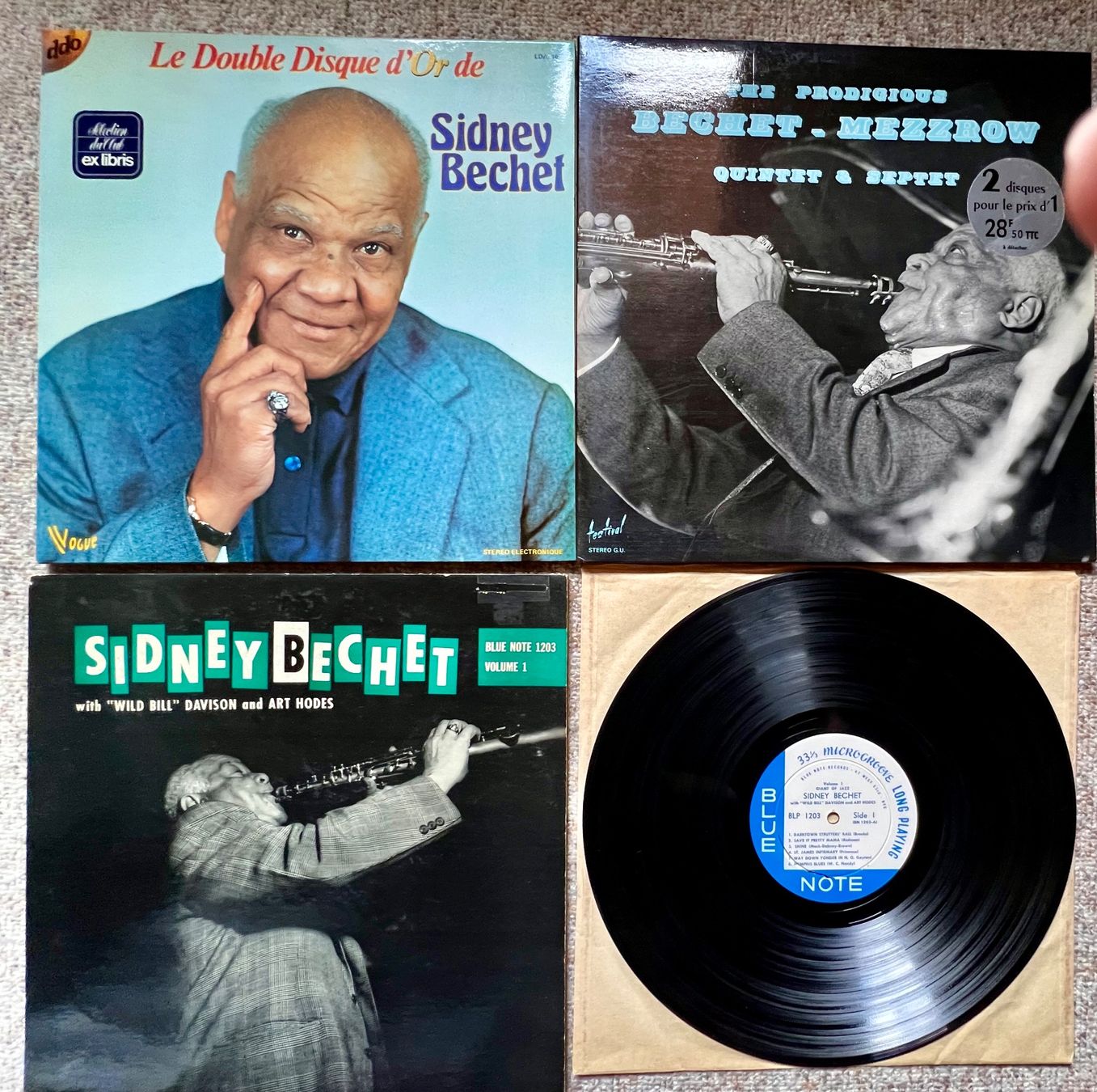 Dischi in vinile: 6 LPs SINDNEY BECHET: BLUE NOTE 1203 - BECHET - MEZZROW... – Usato da Unterseen venduto da vinylmore