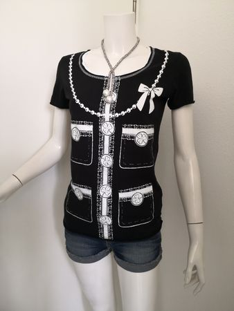 🤩MANGO T-SHIRT SCHWARZ & DRUCK