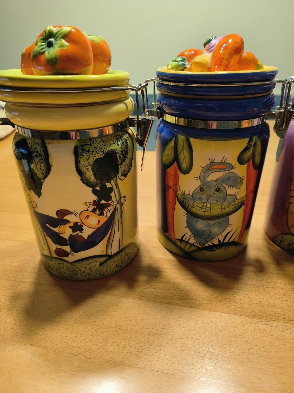 Zuccheriere: 4 Stück Keramik Vorratsdosen – Usato da Obfelden venduto da Alf2005 1