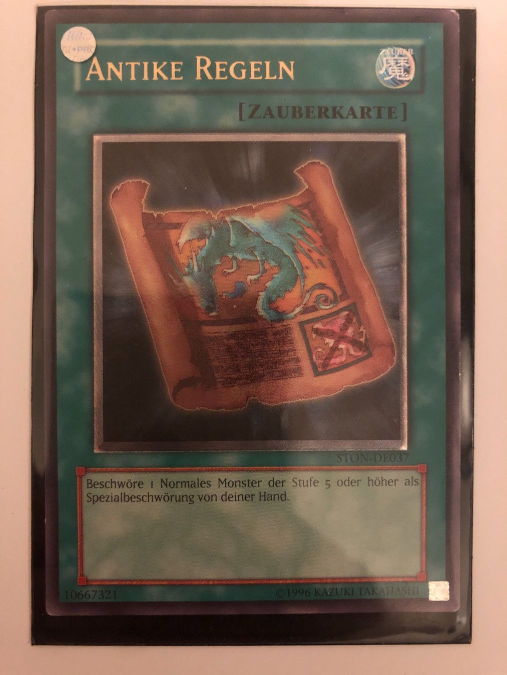 Yugioh Carte collezionabili: Ultimate Rare | Antike Regeln | STON-DE037 | 1.Aufla – Nuovo (secondo la descrizione) da Altstätten SG venduto da ChangeMaker 1