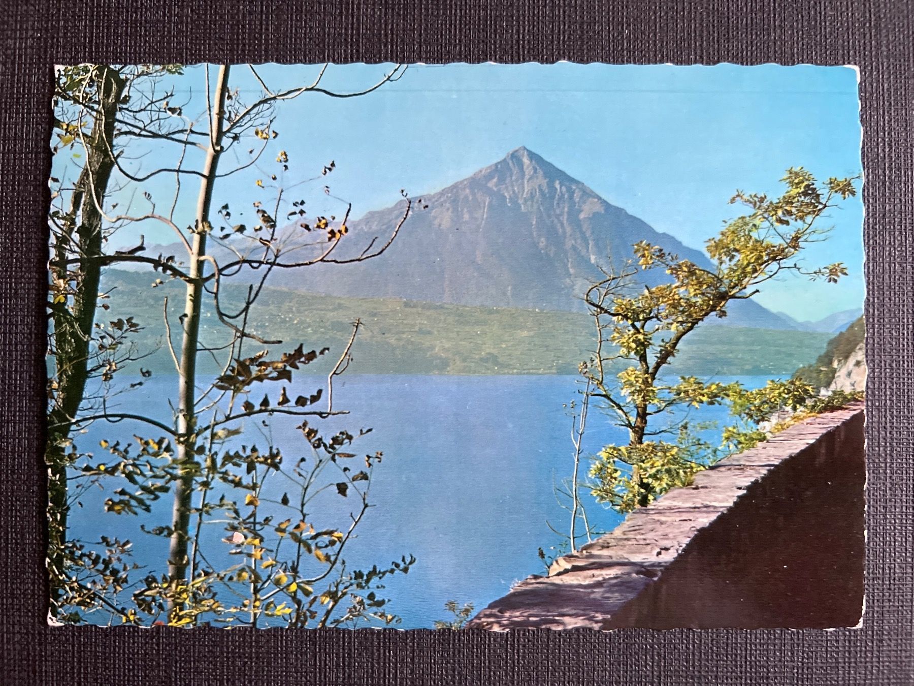 Cartoline postali: Thunersee und die Pyramide des Niesen – Usato da Widnau venduto da Brusi9