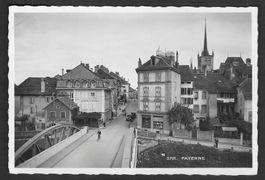 Payerne Teilansicht mit Café du Pont