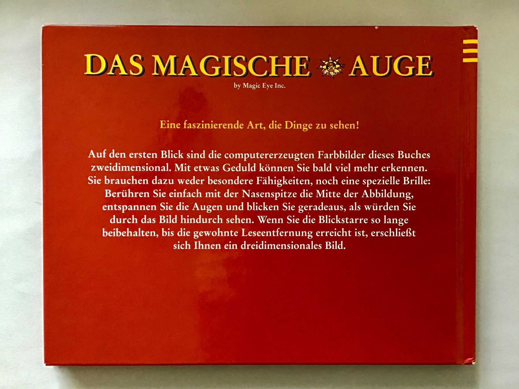 Libri: Das Magische Auge - 3D Buch – Usato da Bubendorf venduto da Alpenheidi 1
