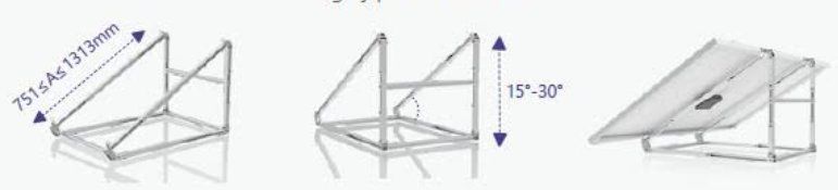 Supporti a parete: Solarmodul Halterung in der Grösse Einstellbar / Solarpanel – Nuovo e nell'imballaggio originale da Bütschwil venduto da Patrick4z 3
