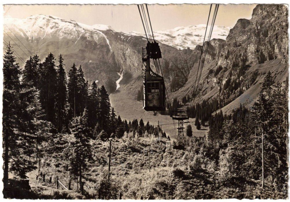 Cartoline postali: Engelberg - Luftseilbahn Gerschnialp--Trübsee – Usato da Binningen venduto da Mountainrider