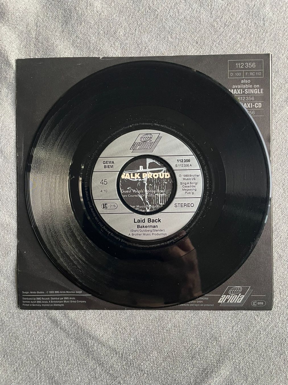 Dischi in vinile: Laid Back – Bakerman VG+ 1989 – Usato da Bern venduto da Perlweiss 2