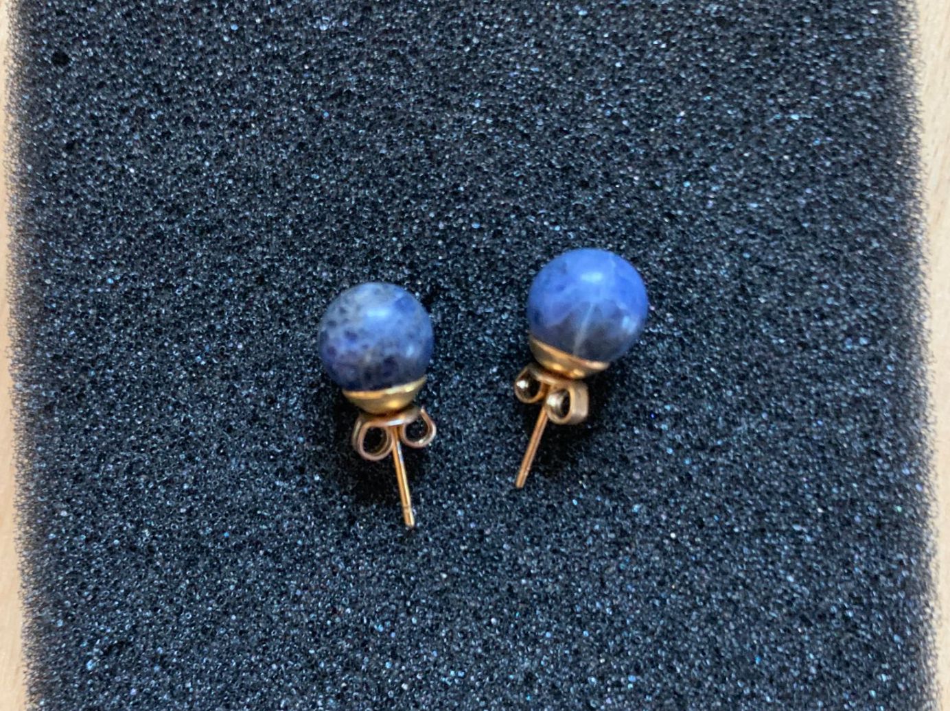 Orecchini pendenti & Orecchini a lobo: Ohrstecker Sodalit, 9mm – Nuovo (secondo la descrizione) da Worb venduto da farben20zauber