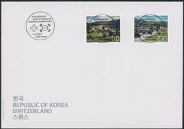 2023 - Schweiz • Korea - Ersttagsbrief FDC ET - Ersttag Voll