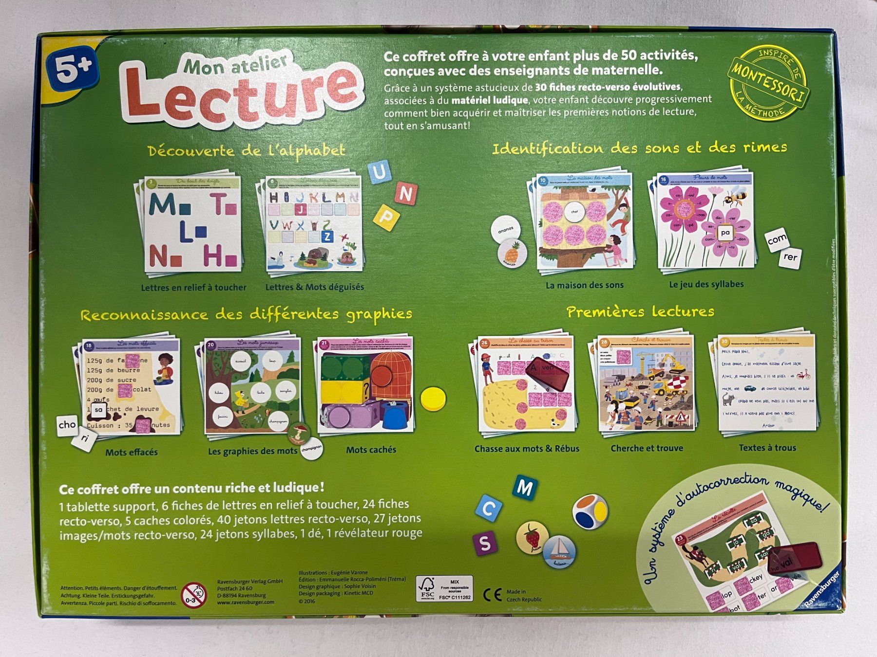 Ravensburger Giochi: Mon atelier lecture jeu Ravensburger – Nuovo (secondo la descrizione) da Pully venduto da Artemisya 1