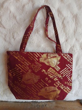 Trendige Handtasche/Shopper mit Muster, neu!