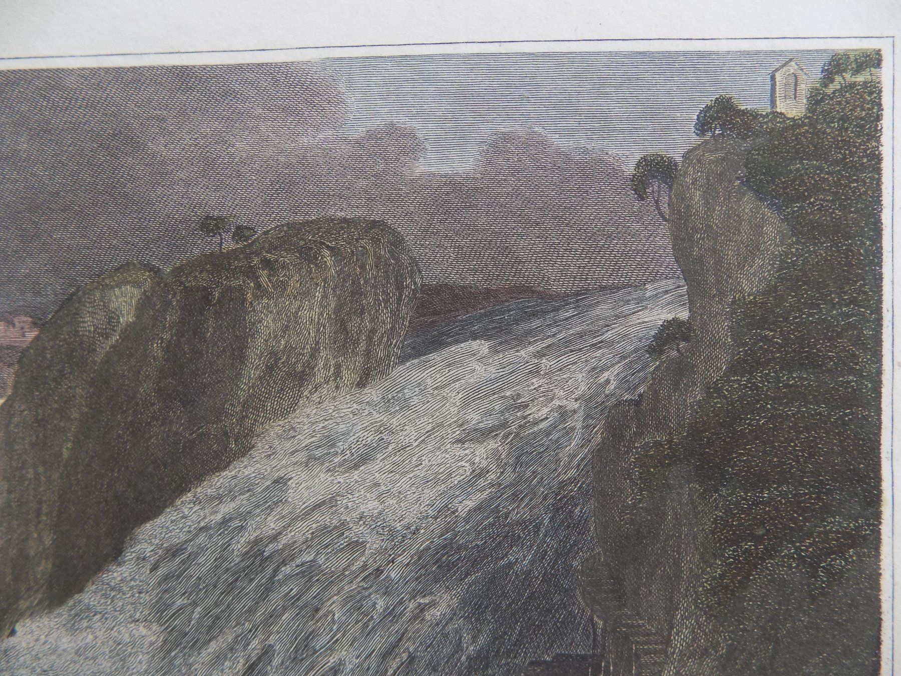 Incisioni: Rheinfall kolorierter Kupferstich – Usato da Risch venduto da Rischli15 6