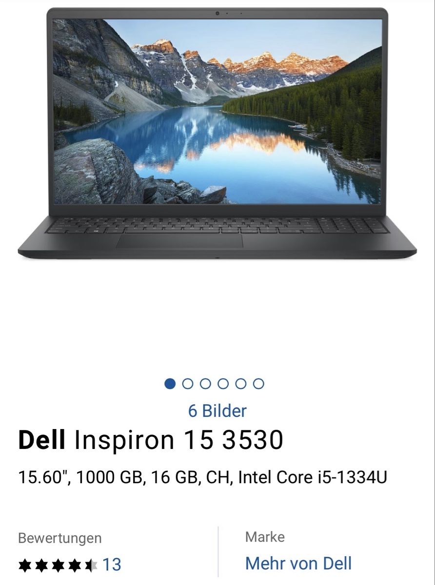 Dell Notebooks: Dell Inspiron 15 3530 – Gebraucht aus Flurlingen von ezail36 3