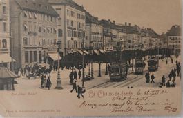 LA CHAUX-DE-FONDS - Trams - Av. Léopold Robert - 1901