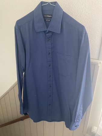 Hemd Herren Charles Vögele 39/40 dunkelblau