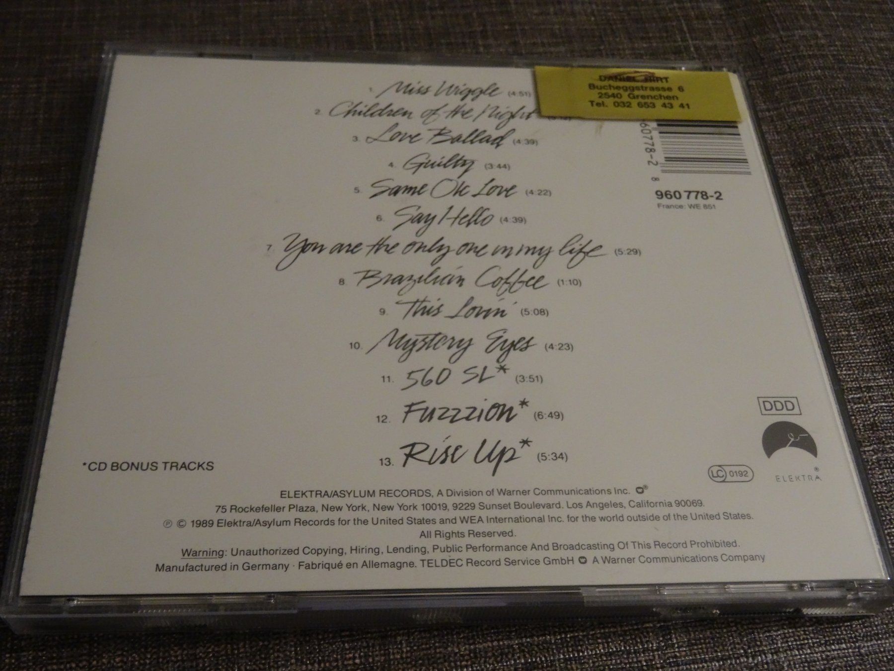 CD: George Duke - Night After Night CD, – Usato da Olten venduto da Disc-Ausverkauf 1