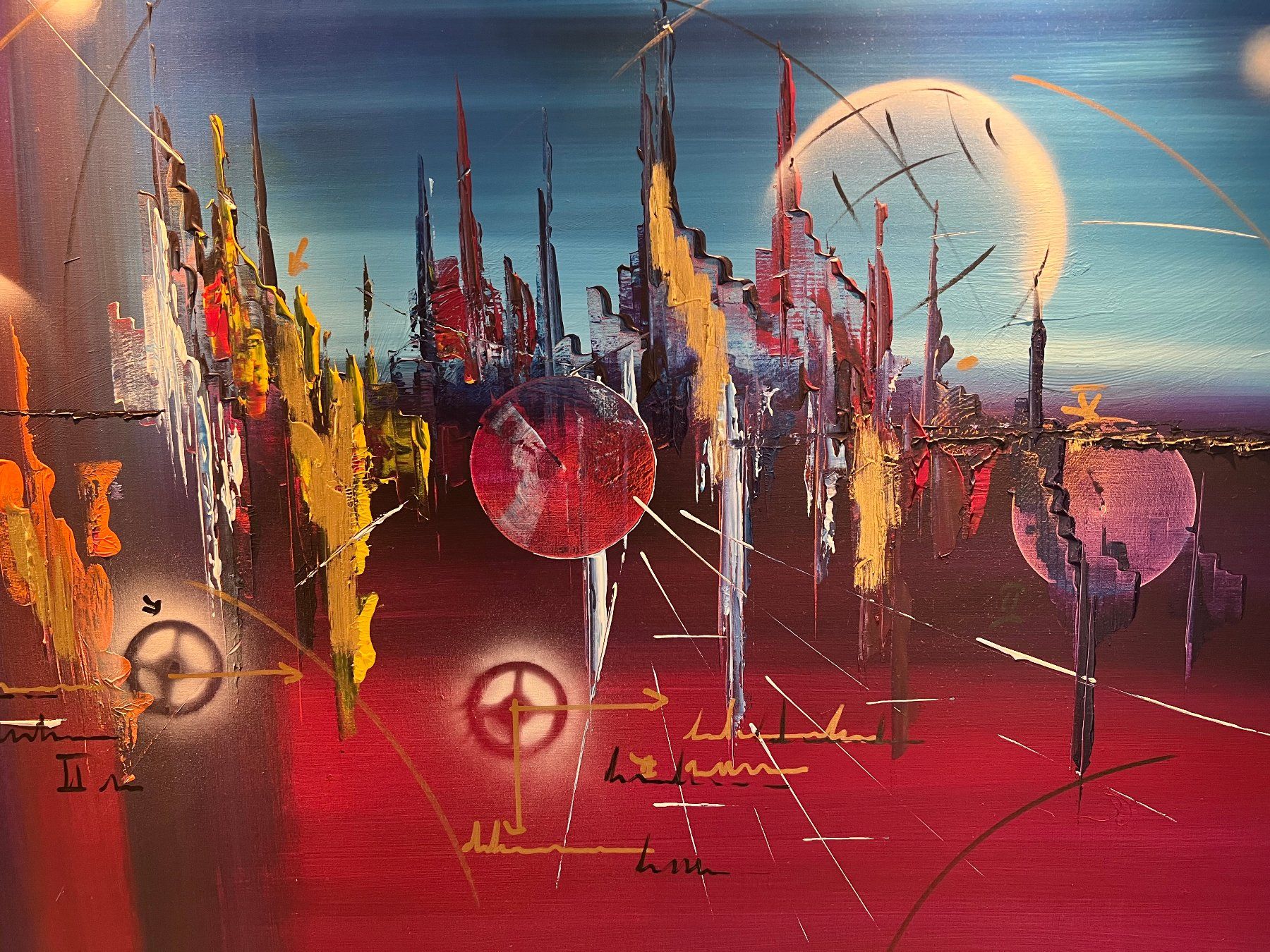 Gemälde: Bild Metropolis von Claus Schenk – Gebraucht aus Pfeffingen von McStrada 4