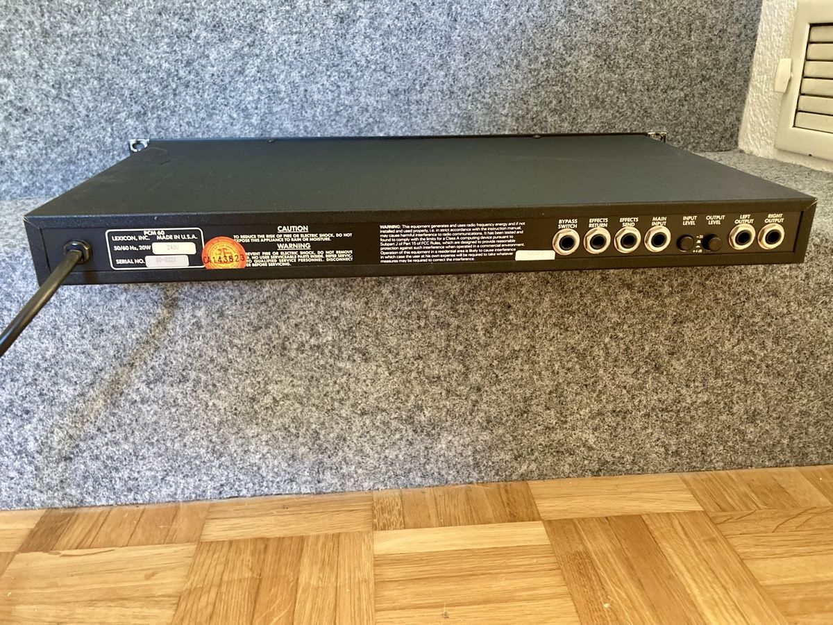 Strumenti musicali: Lexicon PCM 60 Reverb Hall – Usato da Glattfelden venduto da Pedals 4
