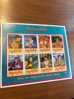 8 seltene Pocahontas Guyana Briefmarken Disney Film Figuren