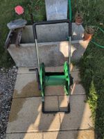 Gartenschlauchwagen grün mit Griff und Rädern gebraucht