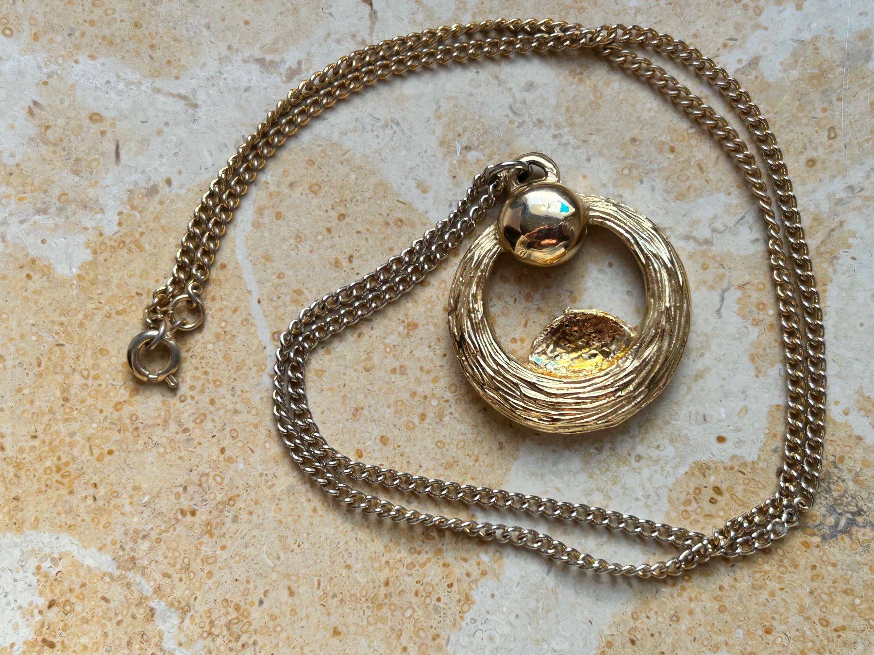 Ketten: Kette goldener Ring (Modeschmuck) – Gebraucht aus Laufen von Bellebellezza 9